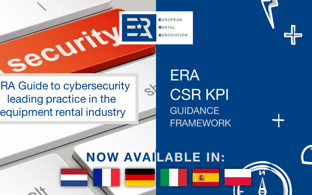 ERA Cybersecurity Guide and CSR KPI Guidance Framework now available in 6 languages