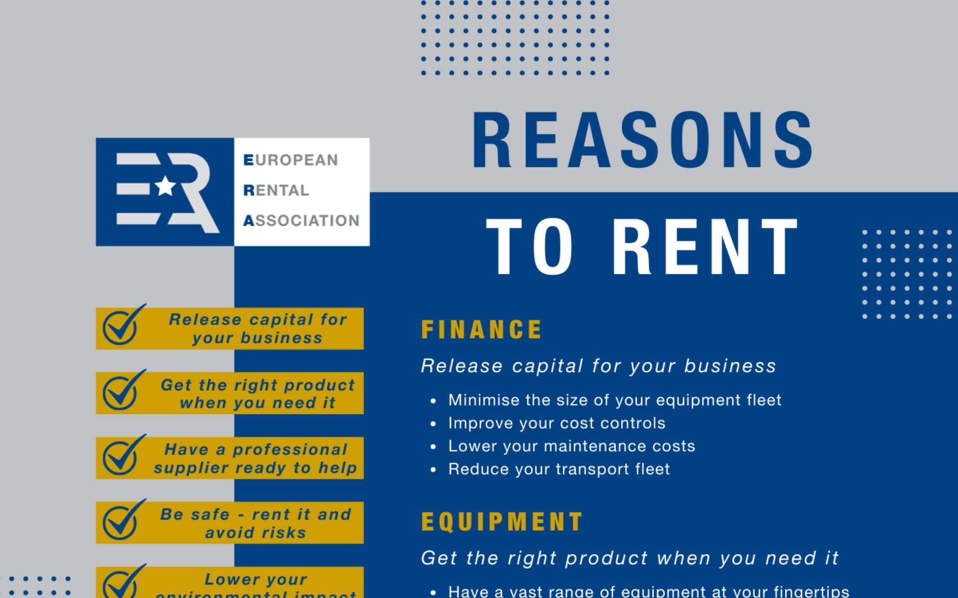 New ERA tools for the promotion of rental ERA