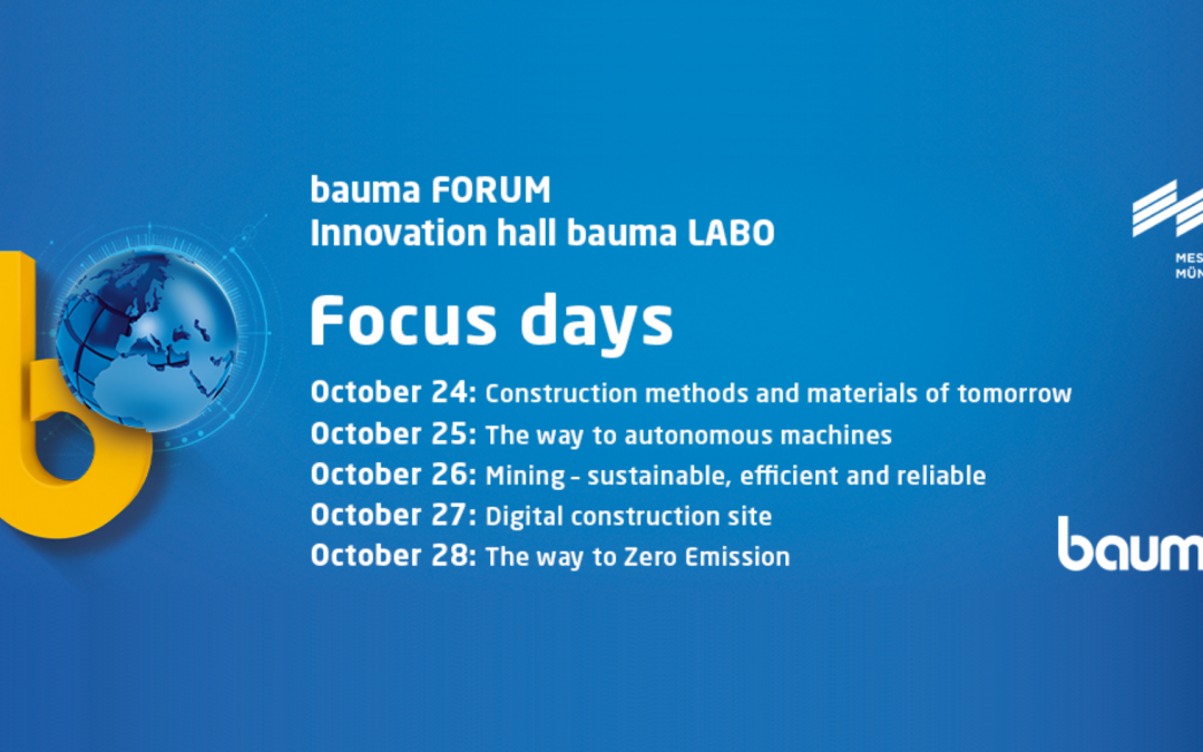 Bauma Forum’s panel discussion on ‘The Way to Zero Emission’: speakers announced!